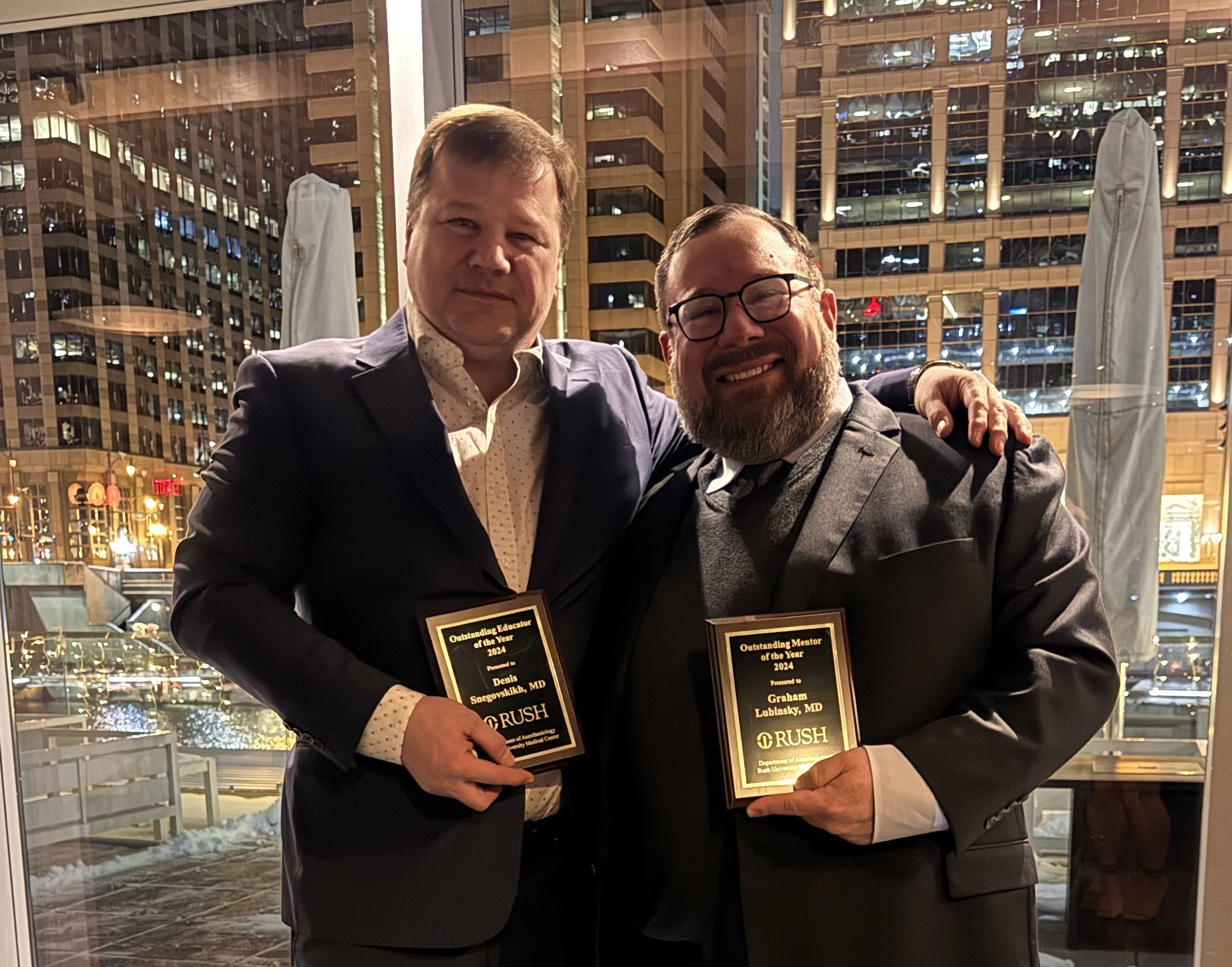 Dr. Denis Snegovskikh Outstanding Educator Dr. Graham Lubinsky Outstanding Mentor 2024